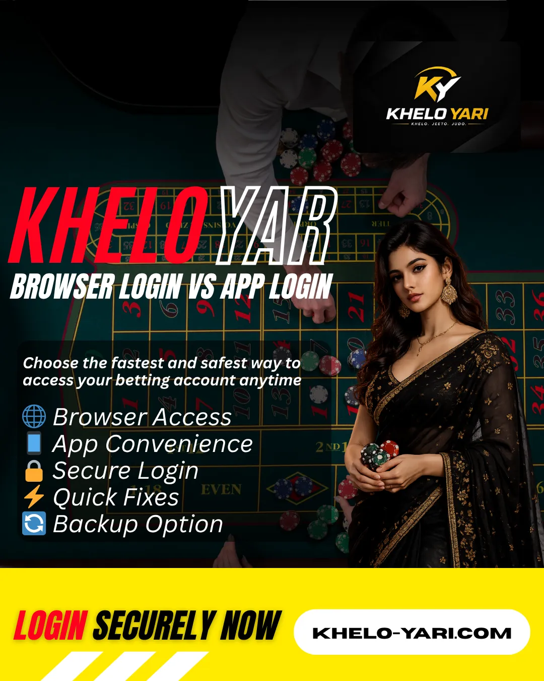 Browser login vs app login